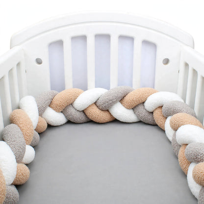 Coussin tressé décoratif – 3 nœuds – 3 m – Textile doux pour chambre enfant
