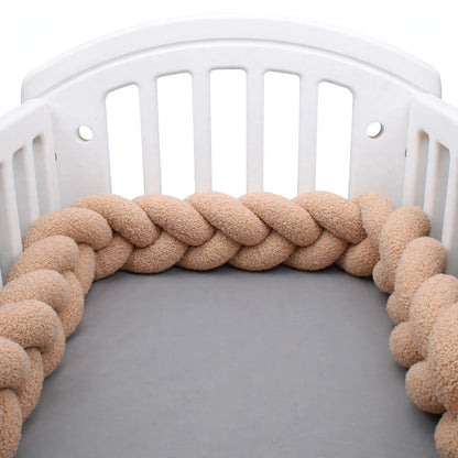Coussin tressé décoratif – 3 nœuds – 3 m – Textile doux pour chambre enfant