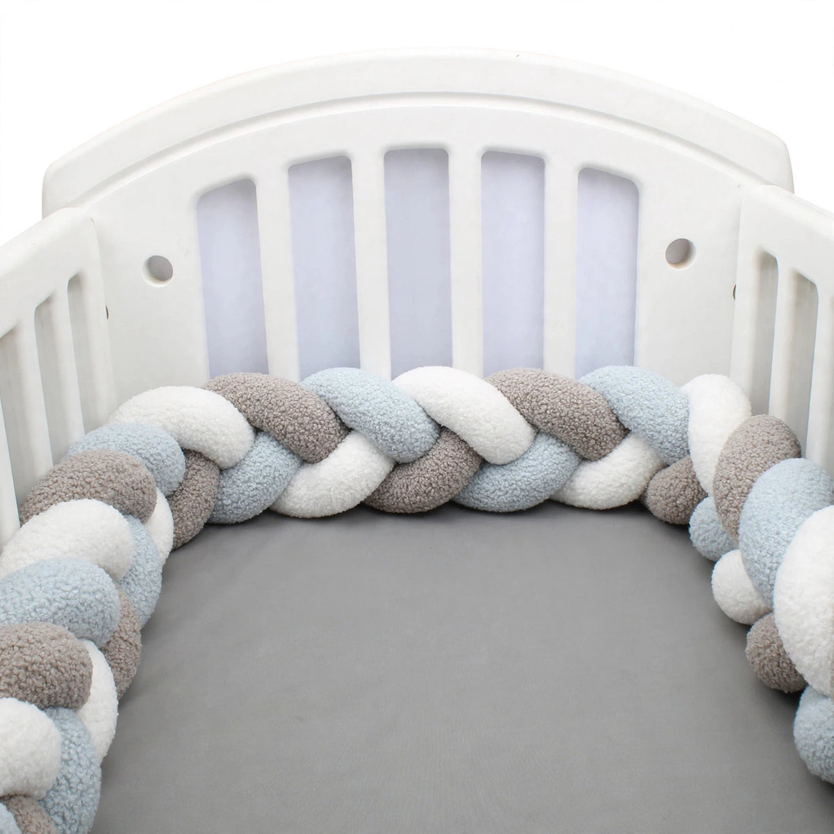 Coussin tressé décoratif – 3 nœuds – 3 m – Textile doux pour chambre enfant