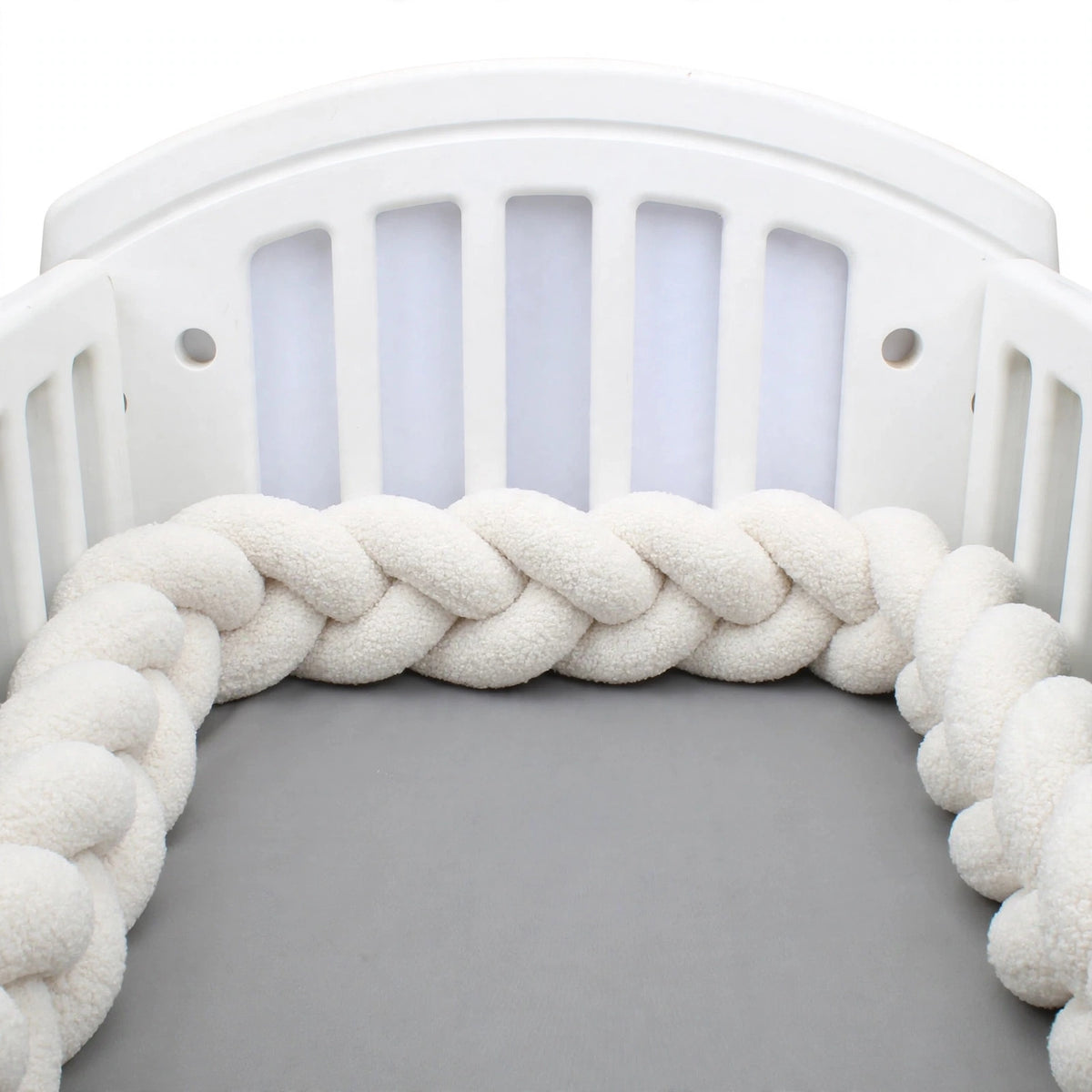 Coussin tressé décoratif – 3 nœuds – 3 m – Textile doux pour chambre enfant