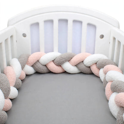 Coussin tressé décoratif – 3 nœuds – 3 m – Textile doux pour chambre enfant
