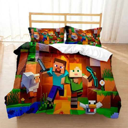 Ensemble de literie M-Mine craft Pixel