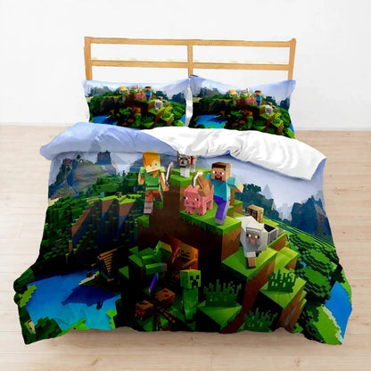 Ensemble de literie M-Mine craft Pixel