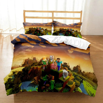 Ensemble de literie M-Mine craft Pixel