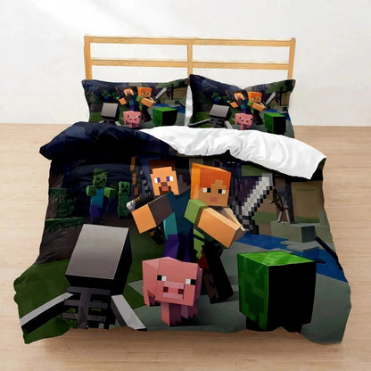 Ensemble de literie M-Mine craft Pixel