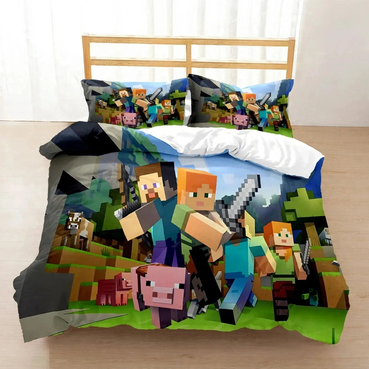 Ensemble de literie M-Mine craft Pixel