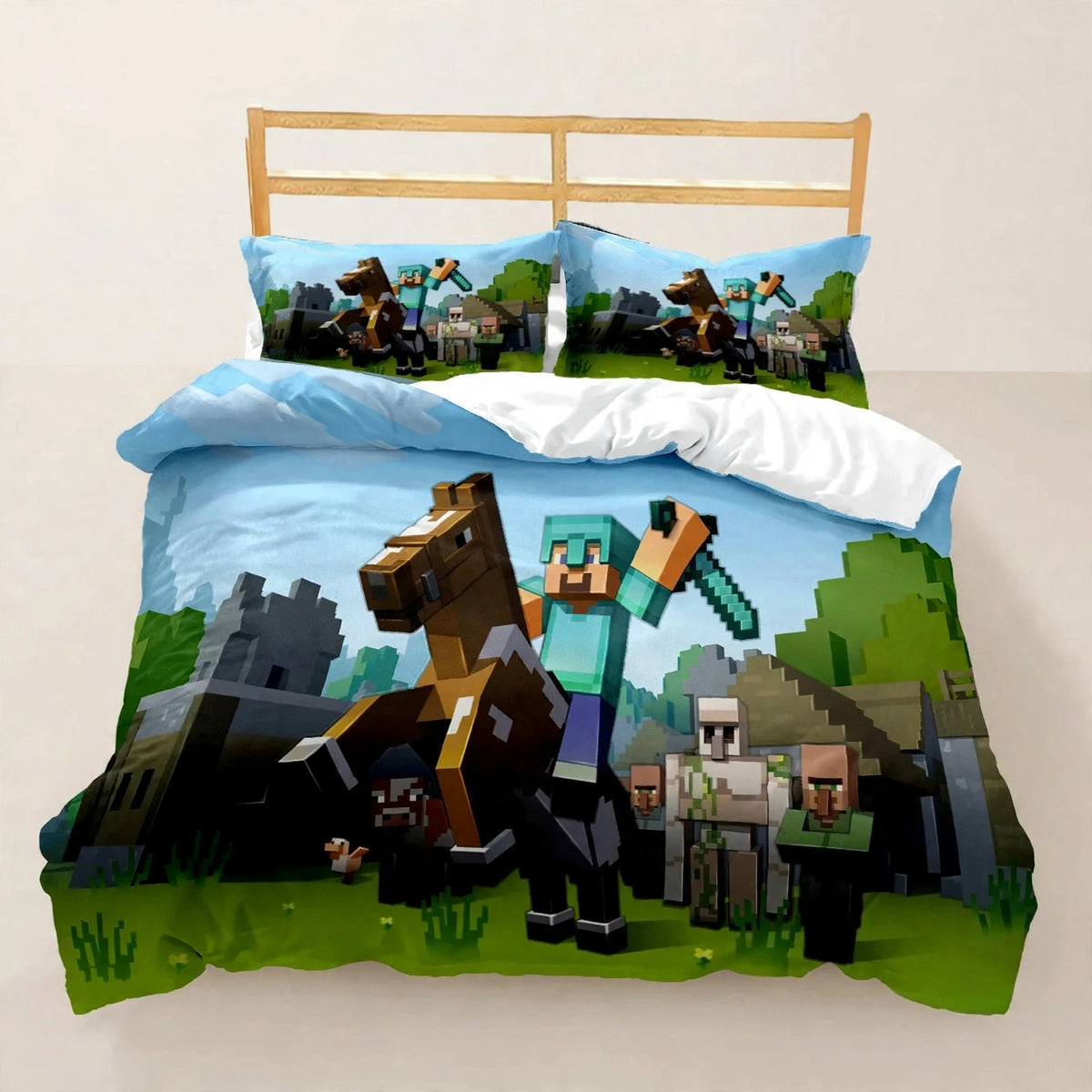 Ensemble de literie M-Mine craft Pixel