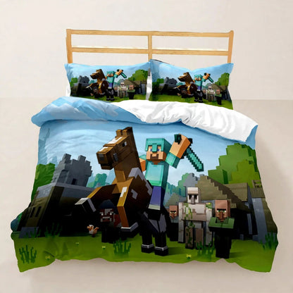 Ensemble de literie M-Mine craft Pixel