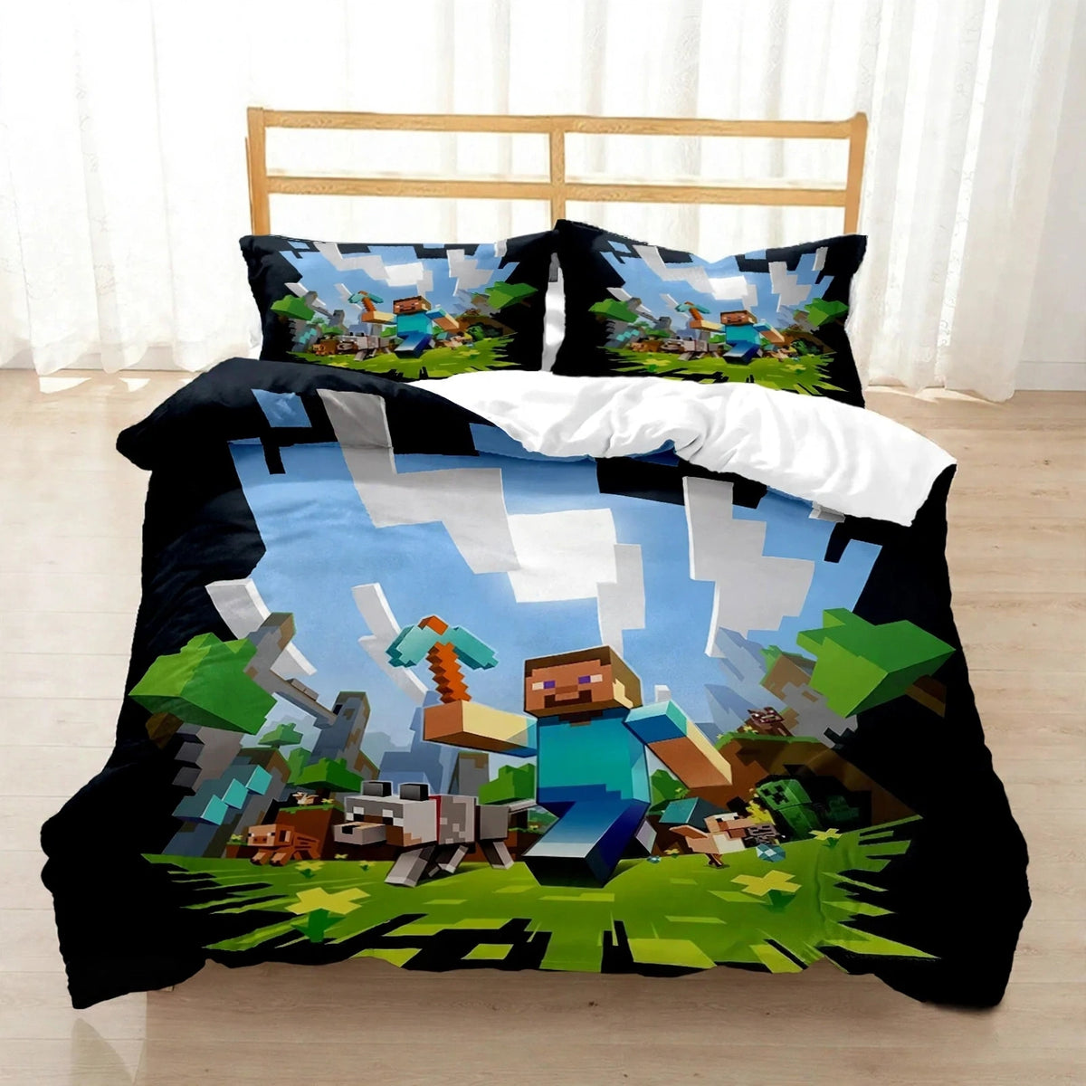 Ensemble de literie M-Mine craft Pixel