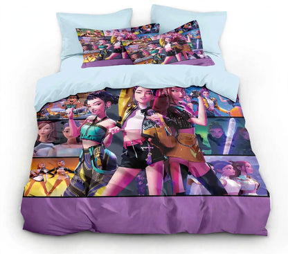 Ensemble de literie style pop animé – Design coloré