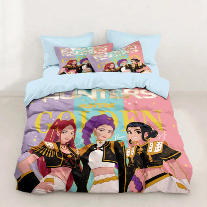 Ensemble de literie style pop animé – Design coloré
