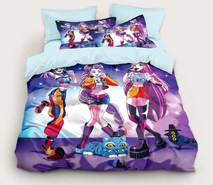 Ensemble de literie style pop animé – Design coloré
