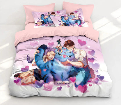 Ensemble de literie style pop animé – Design coloré