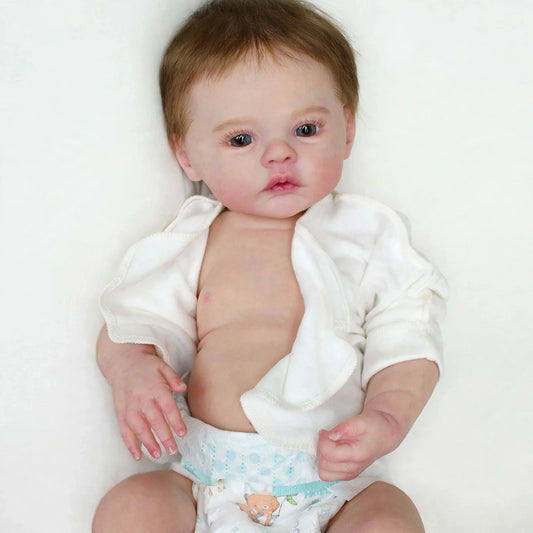 Muñeca renacida de silicona Kirane de 49 cm 