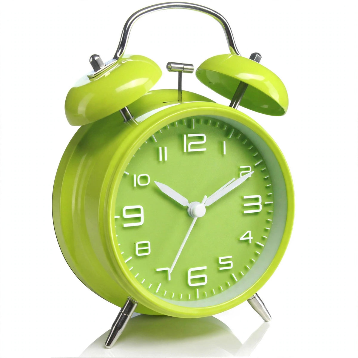 Réveil Vintage Double Cloche – Horloge Classique Silencieuse avec Rétroéclairage
