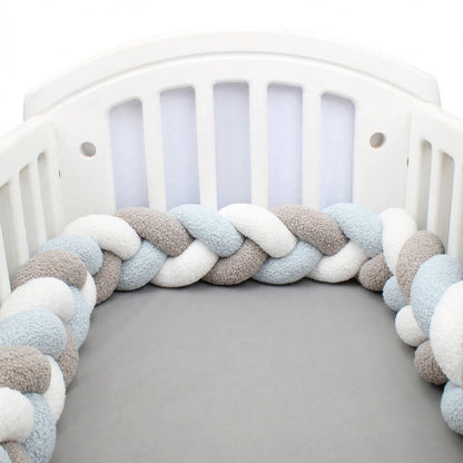 Coussin tressé 3 nœuds – 4 m – Accessoire textile décoratif pour chambre enfant
