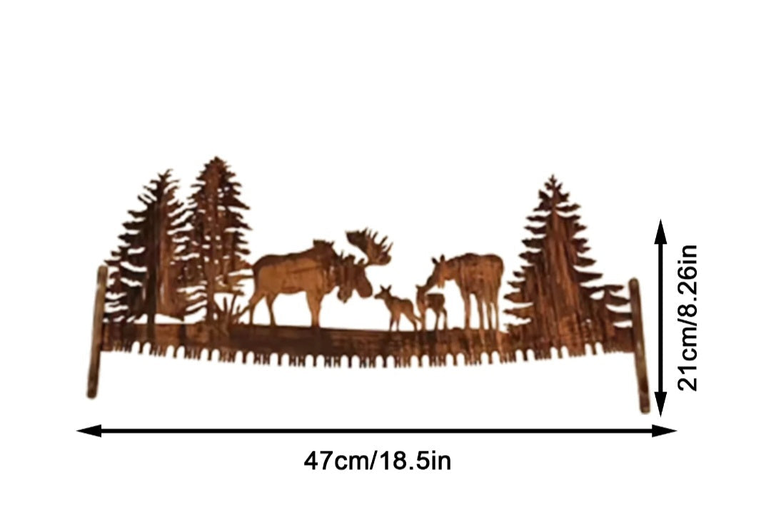 Arte de pared con sierra de metal