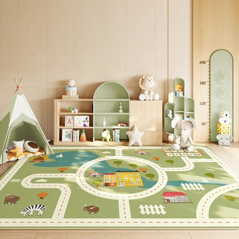 Alfombra de decoración de dibujos animados para niños