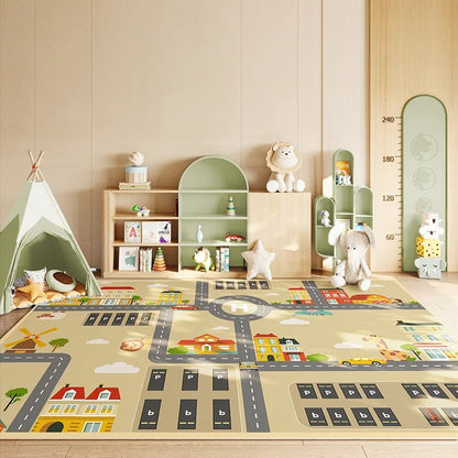 Alfombra de decoración de dibujos animados para niños