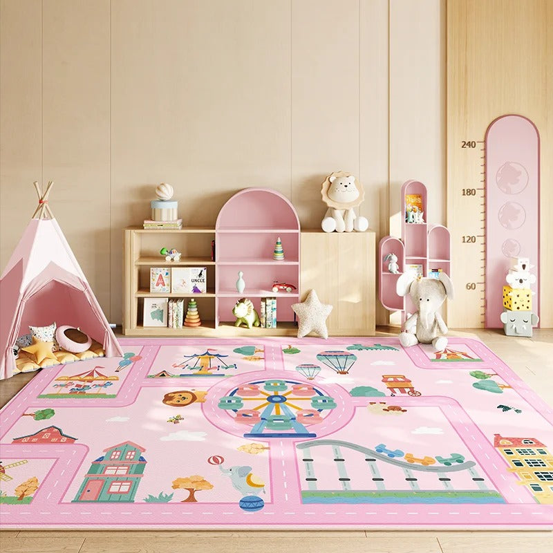 Alfombra de decoración de dibujos animados para niños