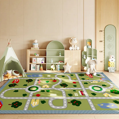 Alfombra de decoración de dibujos animados para niños