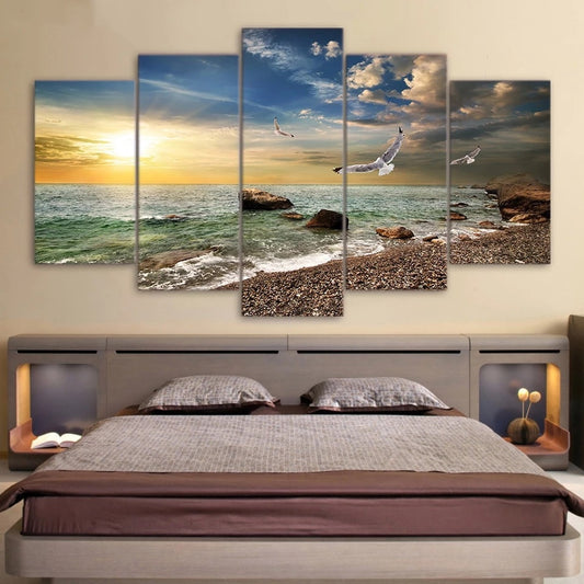 Art mural Canvas Vue sur l'eau