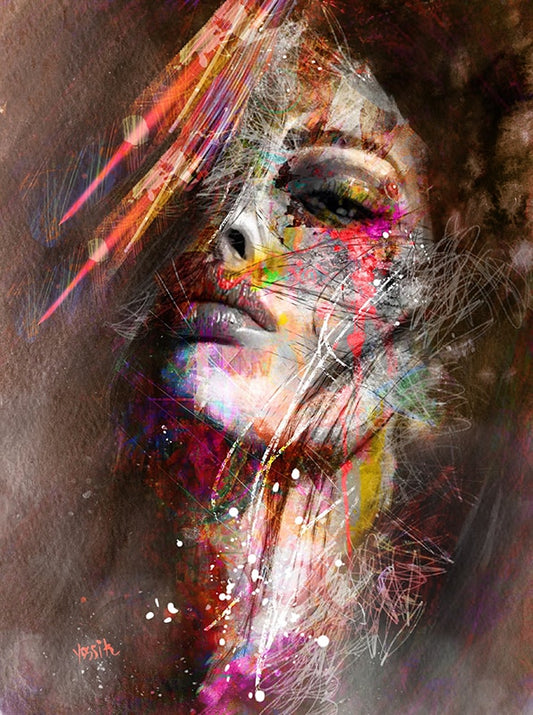 Art mural Woman Portrait Graffiti