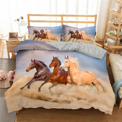 Ensemble de literie Horses Luxury 3D