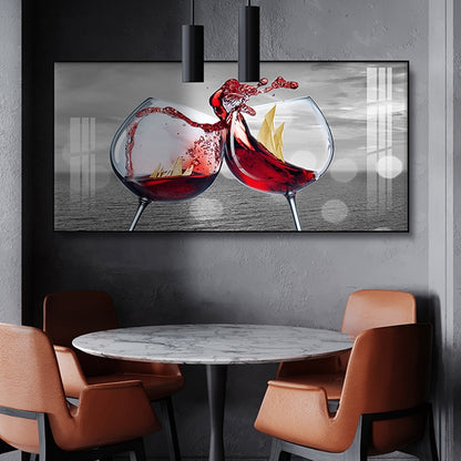 Art mural Vin rouge et blanc