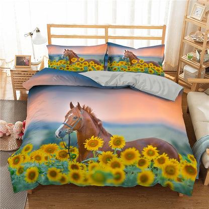 Ensemble de literie Horses Luxury 3D