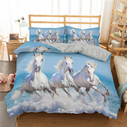 Ensemble de literie Horses Luxury 3D