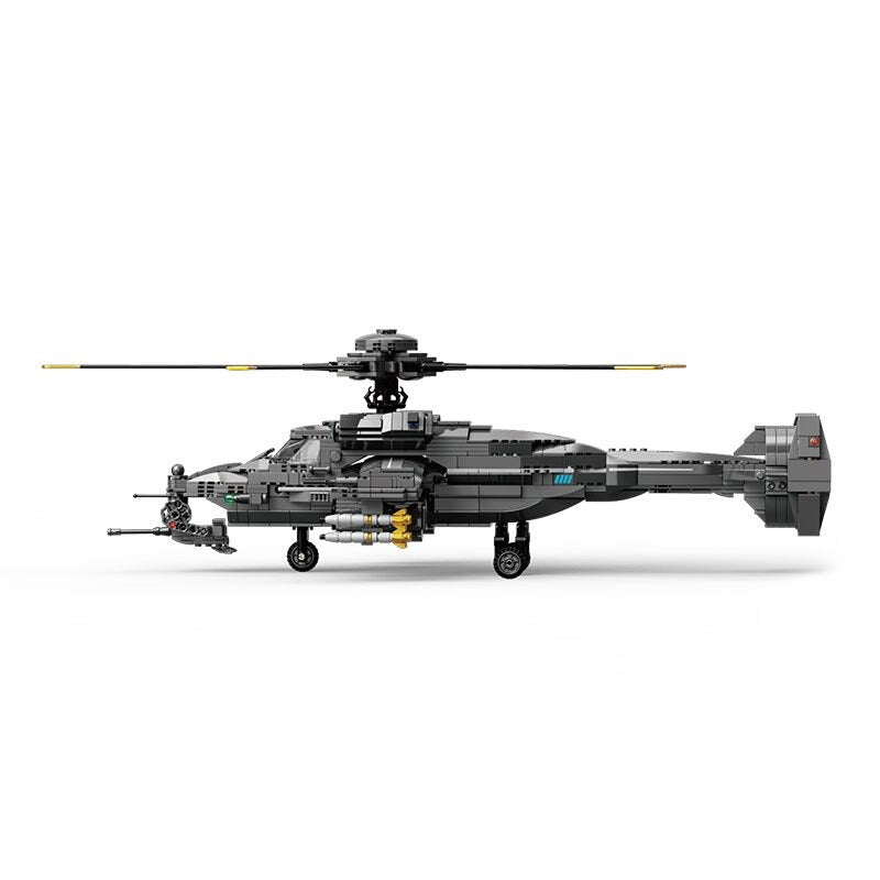 Hélicoptère Apache en briques