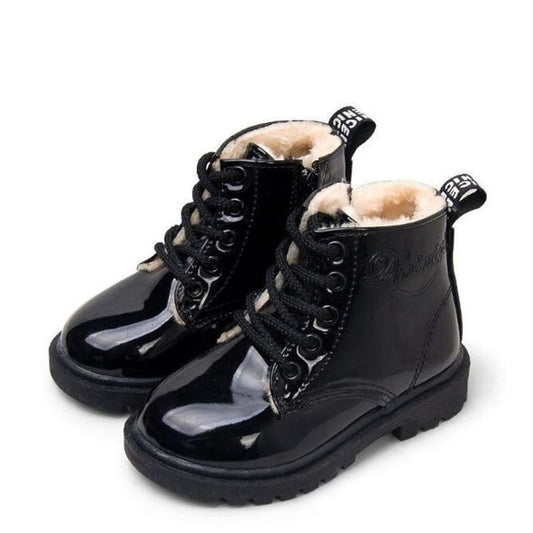Spring/autumn waterproof leather boots