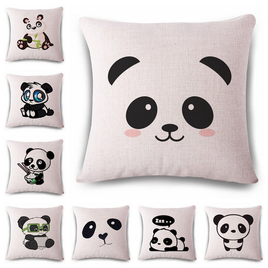 Panda cushion cover