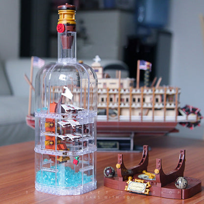 Ship in a brick bottle