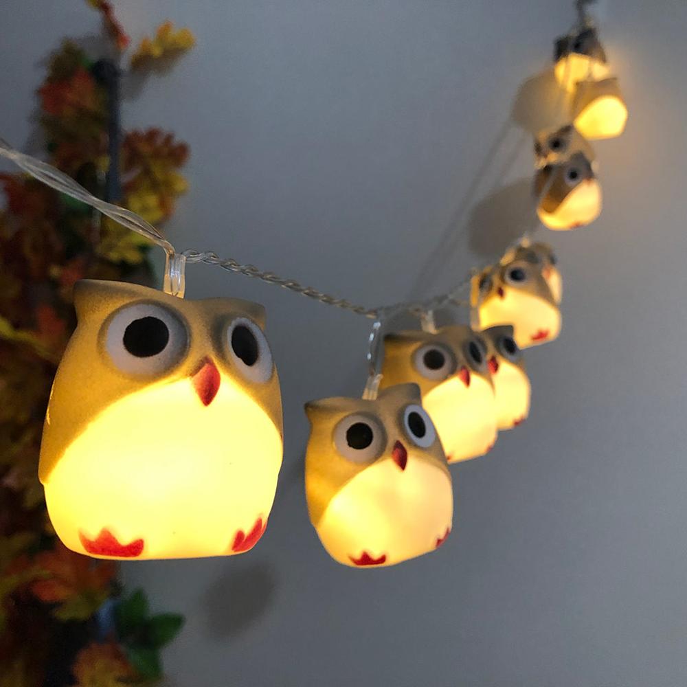 Owl garland (10) LED