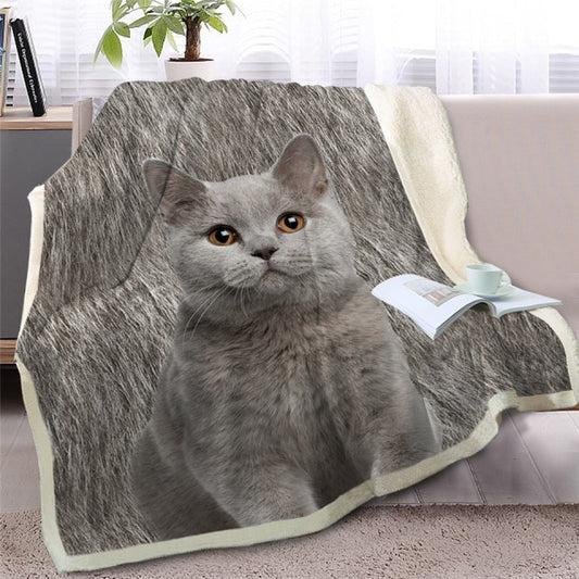 Kitten Fleece Blanket