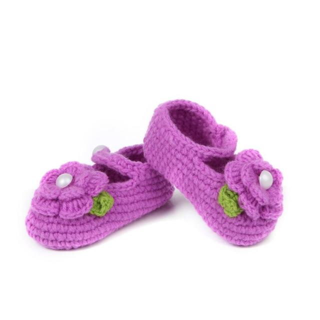Pantoufles en tricot pour bébé