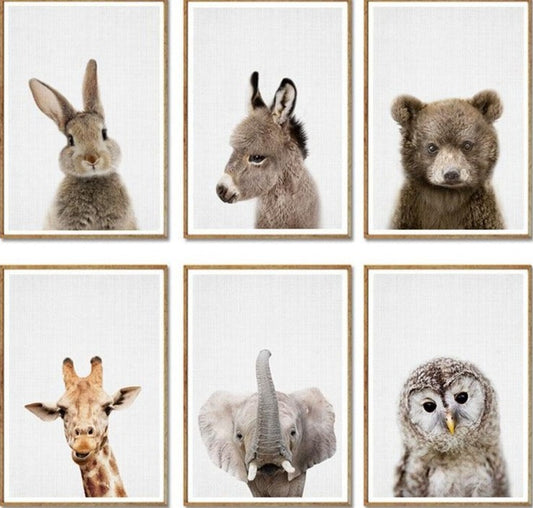 Canvas Animaux de la forêt