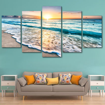 5 Piece Sunset Wall Art (Framed or Unframed)
