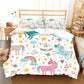 Rainbow unicorn bed set