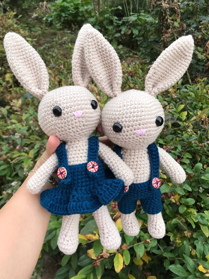 Rabbit knit doll