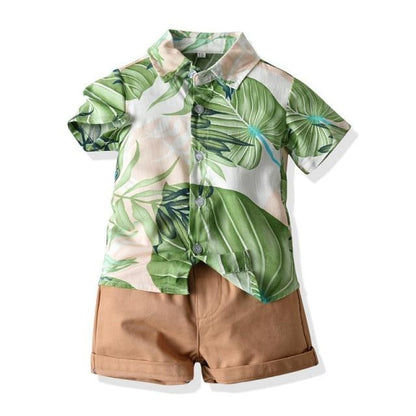 Floral Shirt and Shorts Set