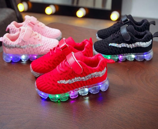 Zapatillas deportivas con LED de cristal