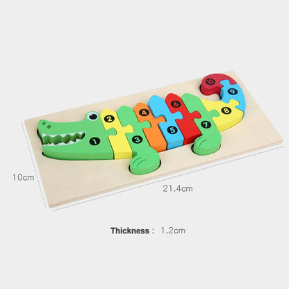 Montessori wooden puzzle
