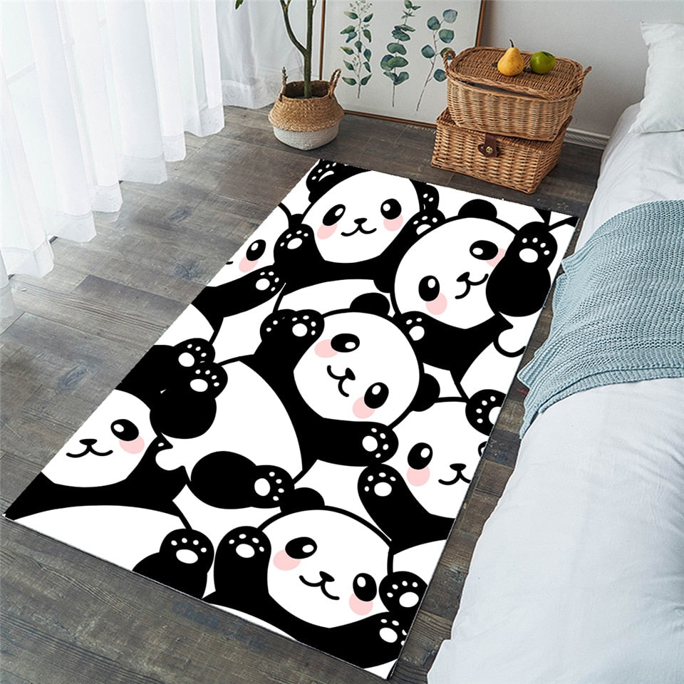 Panda decorative rug