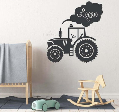 Customizable Tractor wall sticker
