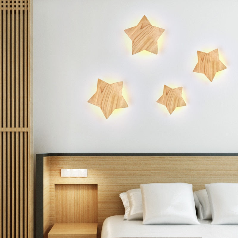 Star LED wall light