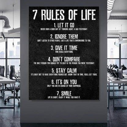 Canvas 7 Rules of Life