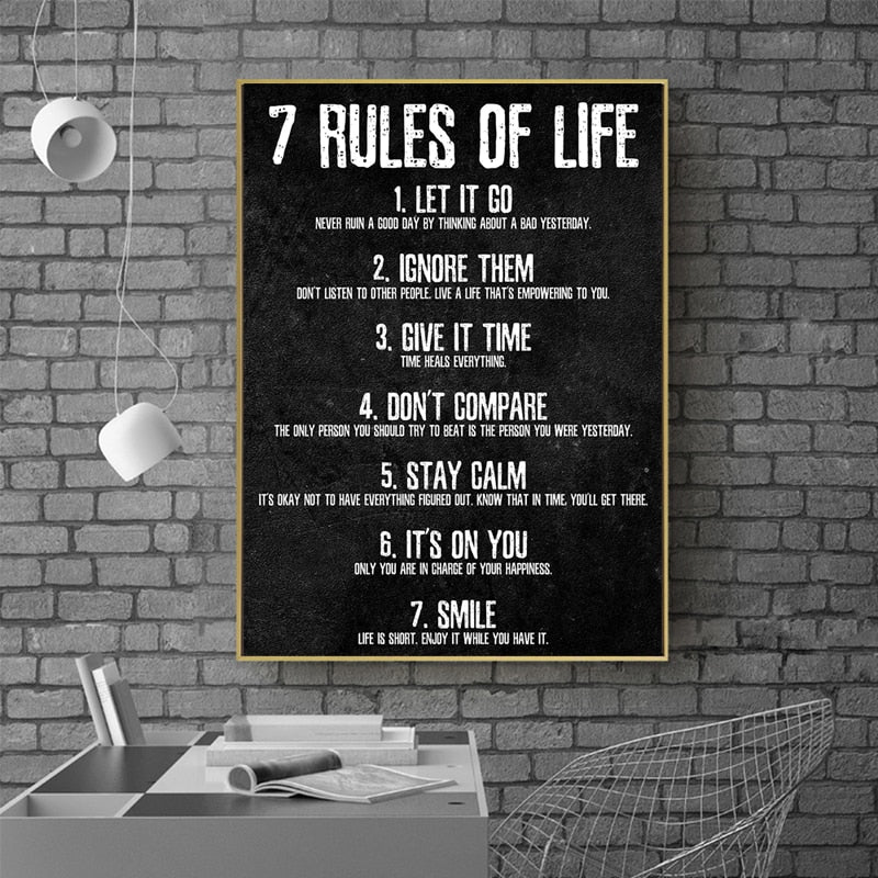 Canvas 7 Rules of Life